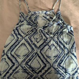 O’Neill patterned front tie top